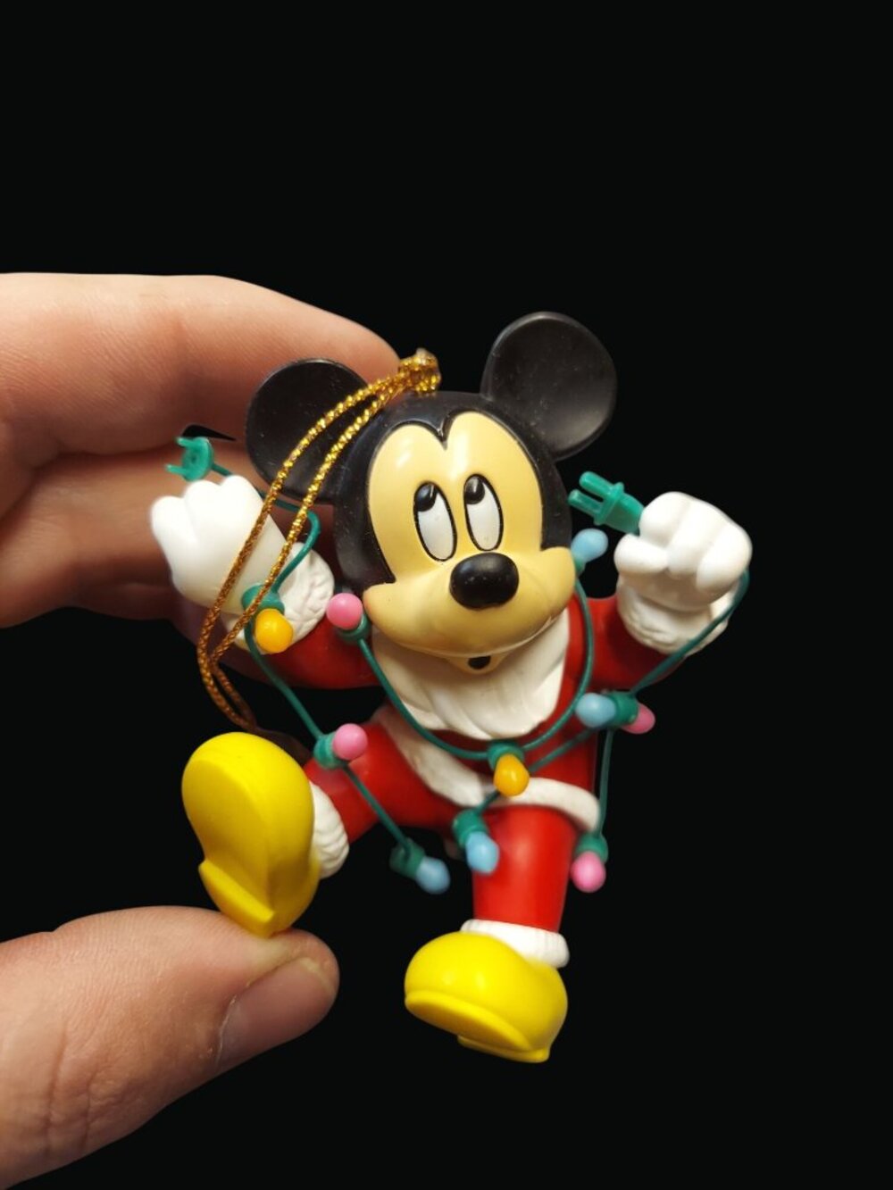 Vintage Christmas Magic Disney Simba and Mickey Mouse Ornament Set 1127 - Picture 7 of 11